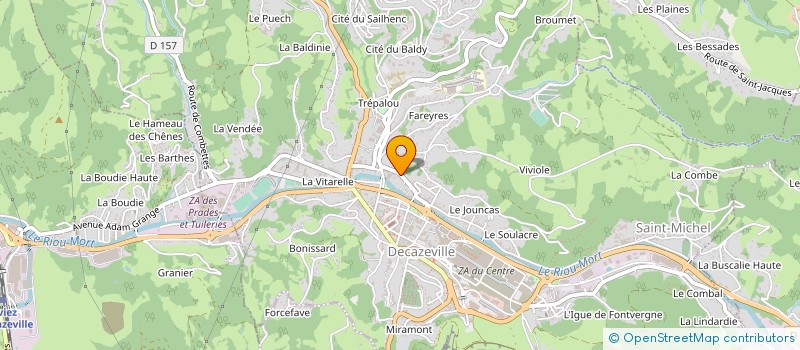 localisation de l'entreprise MADAME MALIKA BELBEHAR à DECAZEVILLE