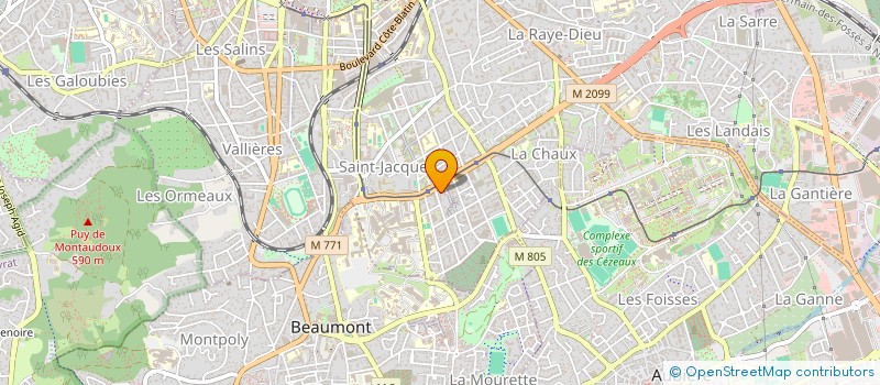 localisation de l'entreprise MADAME MALIKA BELGHAZI  CLERMONT-FERRAND