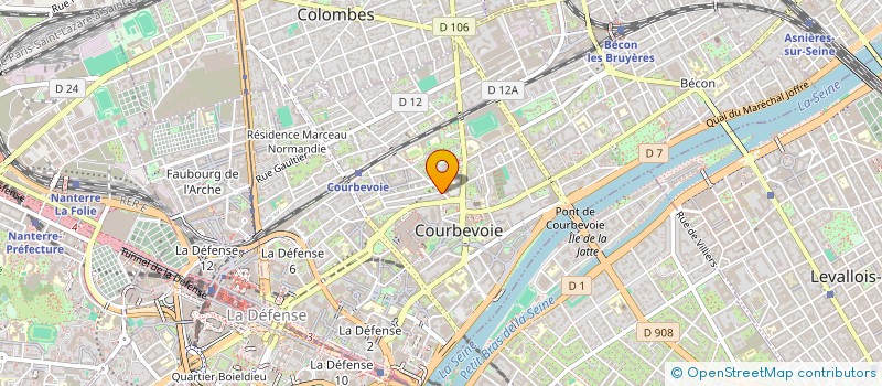 localisation de l'entreprise MADAME MALIKA BELKOUADRIA à COURBEVOIE