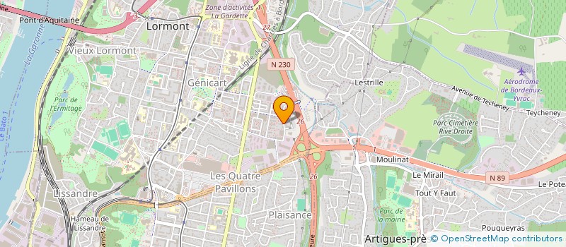 localisation de l'entreprise MADAME MALIKA BELLIARD  LORMONT