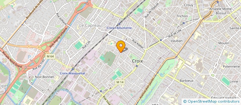 localisation de l'entreprise MADAME MALIKA BELOUK  CROIX