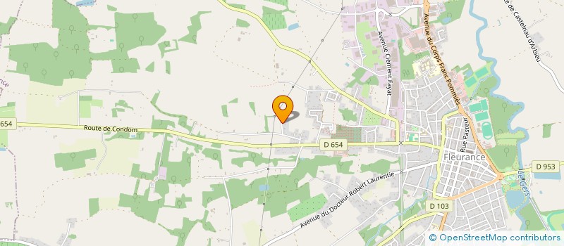 localisation de l'entreprise MADAME MALIKA BEN KARTOUCHE  FLEURANCE