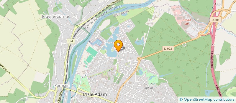 localisation de l'entreprise MADAME MALIKA BEN MEZIANE  L'ISLE-ADAM