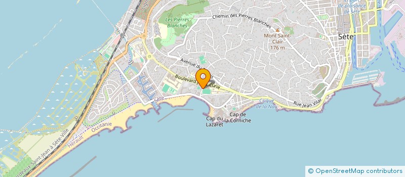 localisation de l'entreprise MADAME MALIKA BENAZZOUZ  SETE