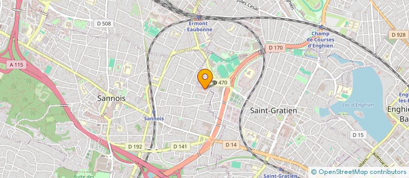 localisation de l'entreprise MADAME MALIKA BENDAHOU  SANNOIS