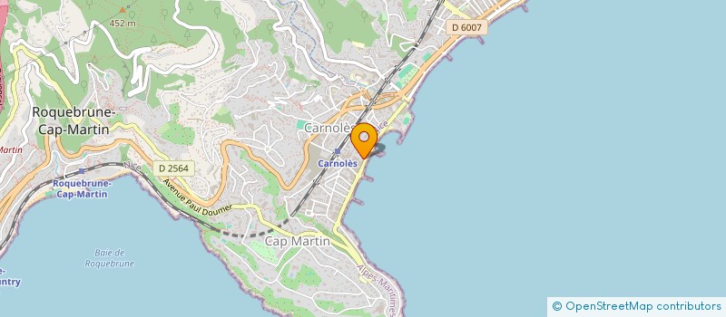 localisation de l'entreprise MADAME MALIKA BENDIMERED à ROQUEBRUNE-CAP-MARTIN