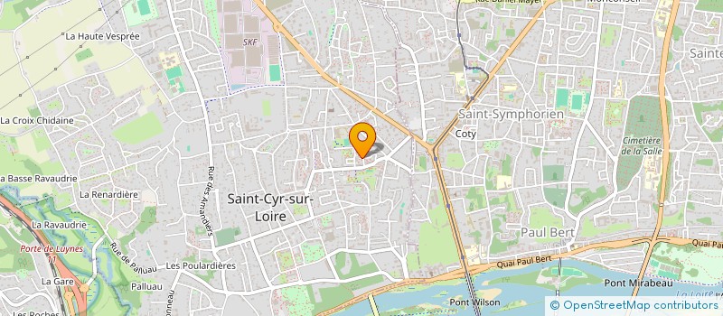 localisation de l'entreprise MADAME MALIKA BENHARIRA  SAINT-CYR-SUR-LOIRE