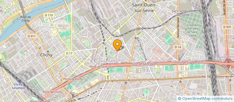 localisation de l'entreprise MADAME MALIKA BENNABI BENSEKHAR à SAINT-OUEN-SUR-SEINE
