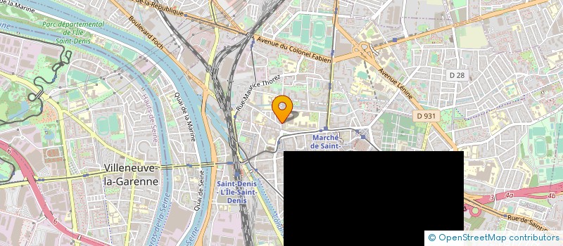 localisation de l'entreprise MADAME MALIKA BENSALAH à SAINT-OUEN-SUR-SEINE