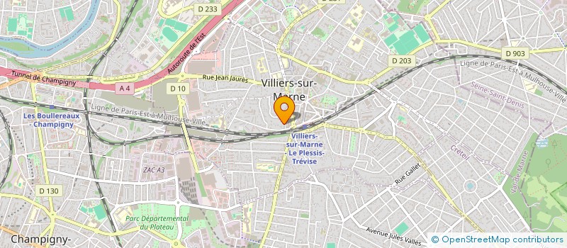 localisation de l'entreprise MADAME MALIKA BENTAFRIT  VILLIERS-SUR-MARNE