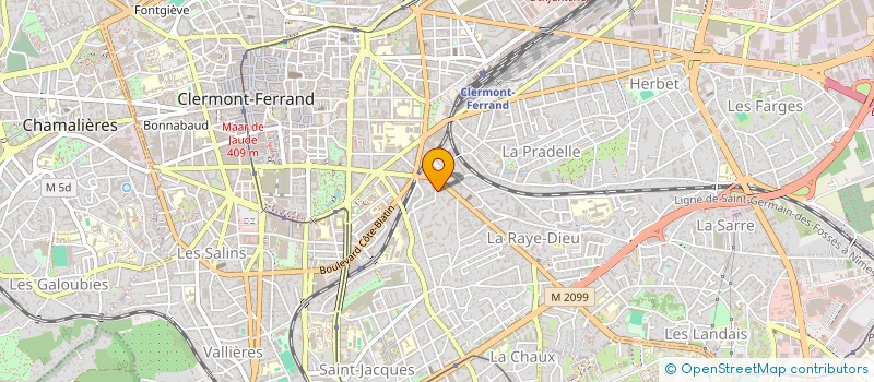 localisation de l'entreprise MADAME MALIKA BIRDAHA  CLERMONT-FERRAND