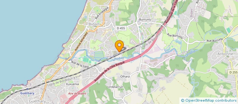 localisation de l'entreprise MADAME MALIKA BOIRON  BIDART