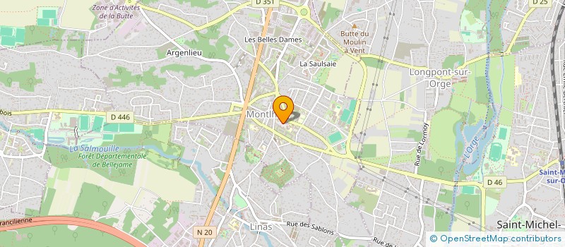 localisation de l'entreprise MADAME MALIKA BOUAKIS  MONTLHERY