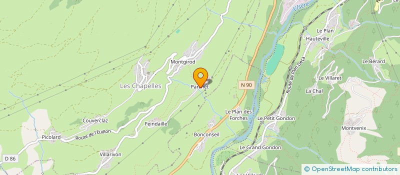 localisation de l'entreprise MADAME MALIKA BOUKERROU  MONTVALEZAN