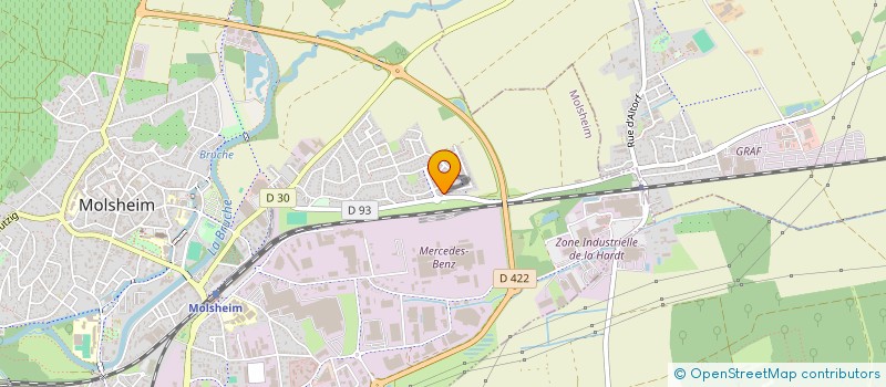 localisation de l'entreprise MADAME MALIKA BOUKOUAR  MOLSHEIM