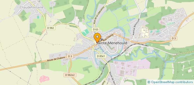 localisation de l'entreprise MADAME MALIKA BOUSSIR  SAINTE-MENEHOULD