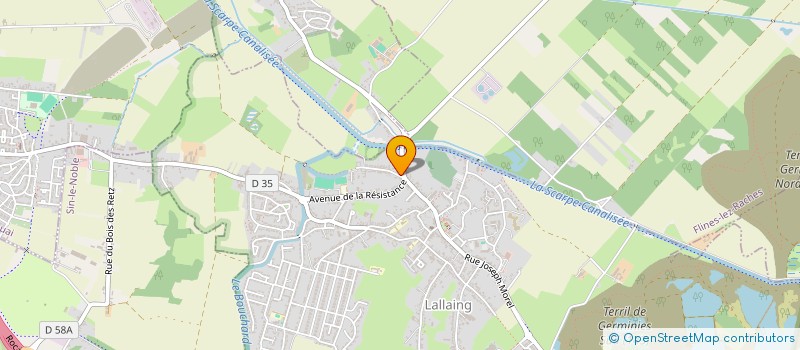 localisation de l'entreprise MADAME MALIKA CHATER  LALLAING