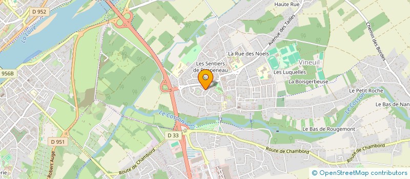 localisation de l'entreprise MADAME MALIKA DEHILIS  VINEUIL