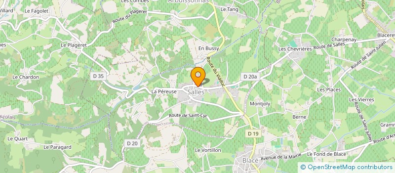 localisation de l'entreprise MADAME MALIKA DEMURE  SALLES-ARBUISSONNAS-EN-BEAUJOLAIS