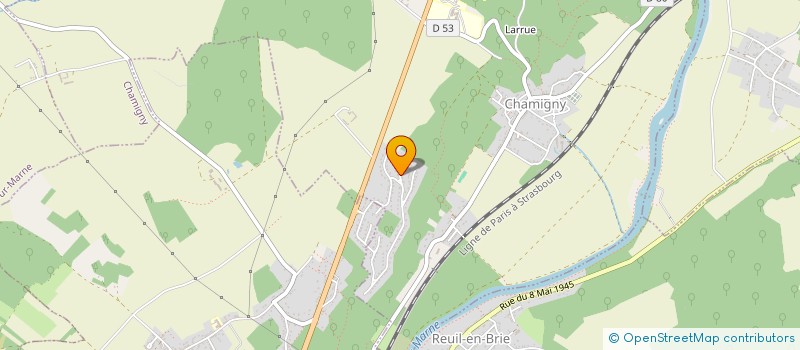localisation de l'entreprise MADAME MALIKA DEROUA  CHAMIGNY