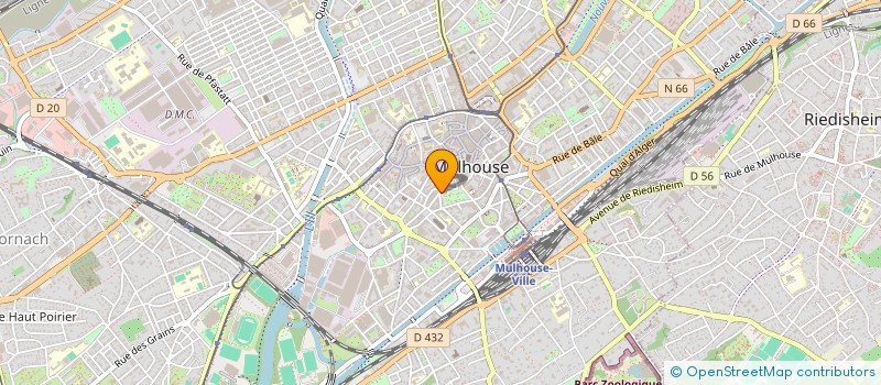 localisation de l'entreprise MADAME MALIKA DJEROUAT  MULHOUSE