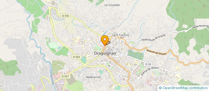localisation de l'entreprise MADAME MALIKA DRISS à DRAGUIGNAN