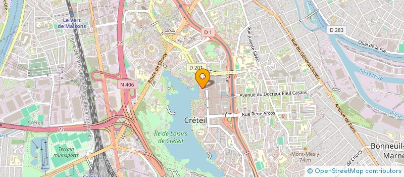 localisation de l'entreprise MADAME MALIKA EL ABBASSI  CRETEIL