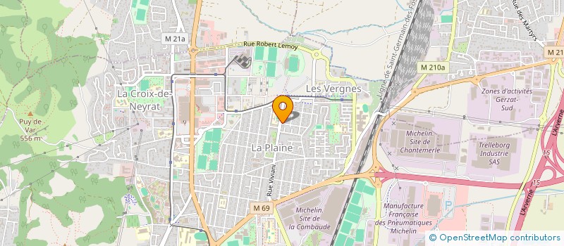 localisation de l'entreprise MADAME MALIKA EL AOMARI  CLERMONT-FERRAND