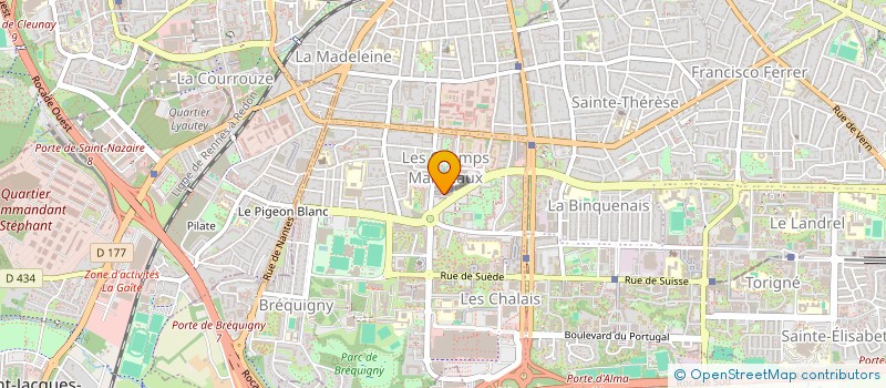 localisation de l'entreprise MADAME MALIKA EL MAJBRI  RENNES