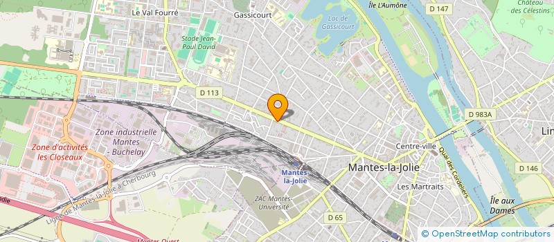 localisation de l'entreprise MADAME MALIKA EL YAKINE  MANTES-LA-JOLIE