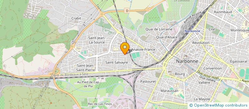 localisation de l'entreprise MADAME MALIKA GHILACI à NARBONNE