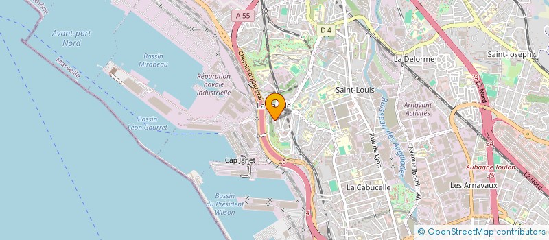 localisation de l'entreprise MADAME MALIKA GOUBER à MARSEILLE