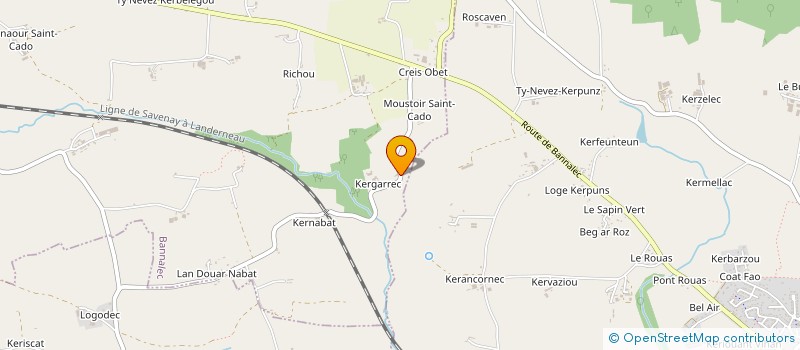 localisation de l'entreprise MADAME MALIKA GUILLOU  BANNALEC