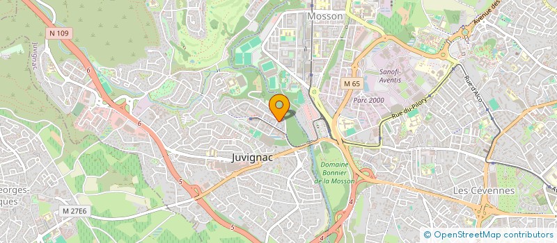 localisation de l'entreprise MADAME MALIKA HAMDI ALAOUI à JUVIGNAC