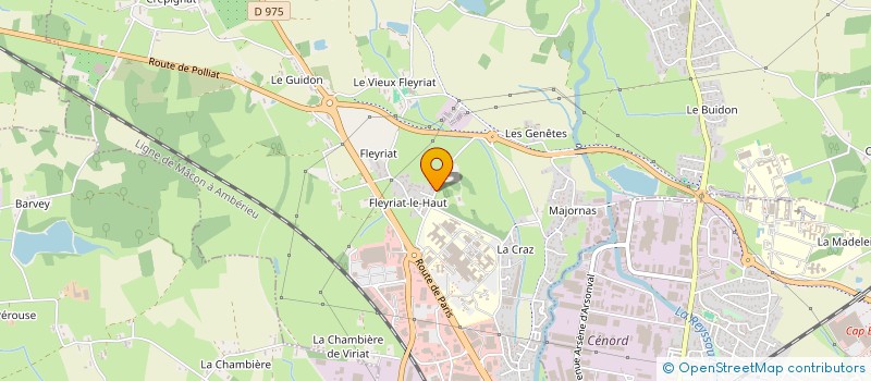 localisation de l'entreprise MADAME MALIKA HAMMOUCHE  VIRIAT