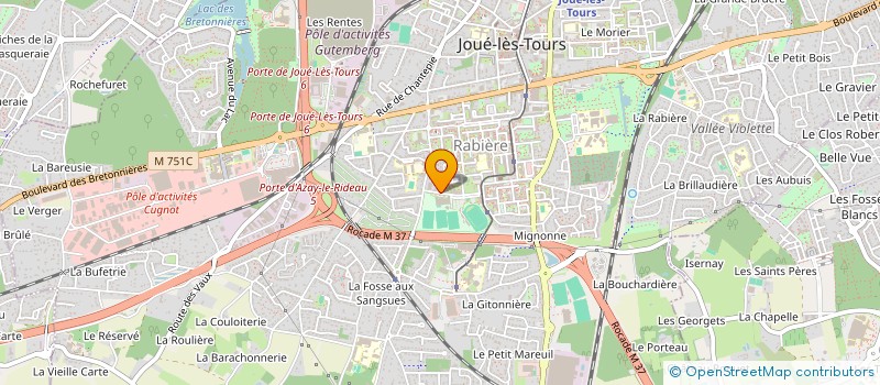 localisation de l'entreprise MADAME MALIKA HAMOU-MAMAR  JOUE-LES-TOURS