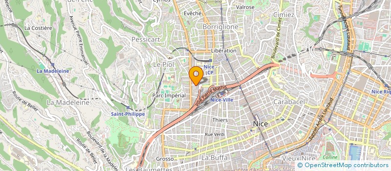 localisation de l'entreprise MADAME MALIKA HAMOUDA à NICE