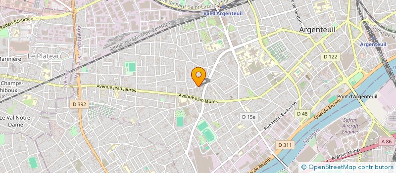 localisation de l'entreprise MADAME MALIKA HASNAOUI à ARGENTEUIL
