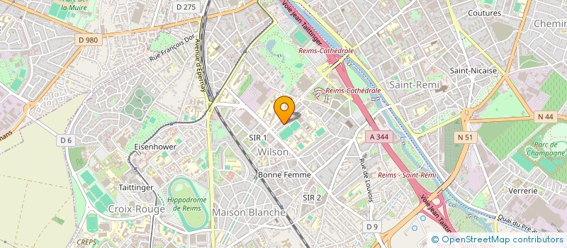 localisation de l'entreprise MADAME MALIKA INEDJARN MALIKA  REIMS