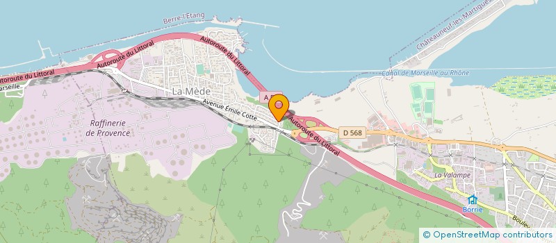 localisation de l'entreprise MADAME MALIKA JELISSA  CHATEAUNEUF-LES-MARTIGUES