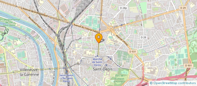 localisation de l'entreprise MADAME MALIKA KACI à SAINT-DENIS