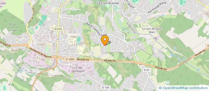 localisation de l'entreprise MADAME MALIKA KADA à ANGOULEME