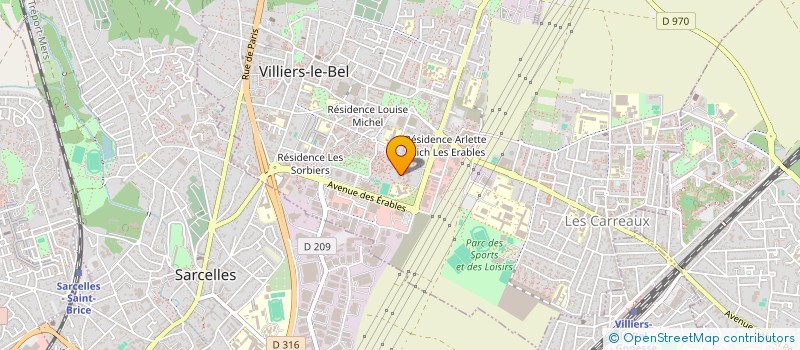 localisation de l'entreprise MADAME MALIKA LAKCHAL  VILLIERS-LE-BEL