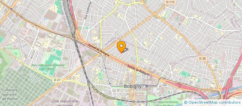 localisation de l'entreprise MADAME MALIKA LALAM  BOBIGNY