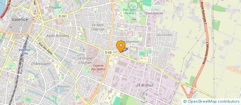 localisation de l'entreprise MADAME MALIKA MAATAOUI  VALENCE