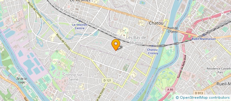 localisation de l'entreprise MADAME MALIKA MESSAOUDI à LE VESINET