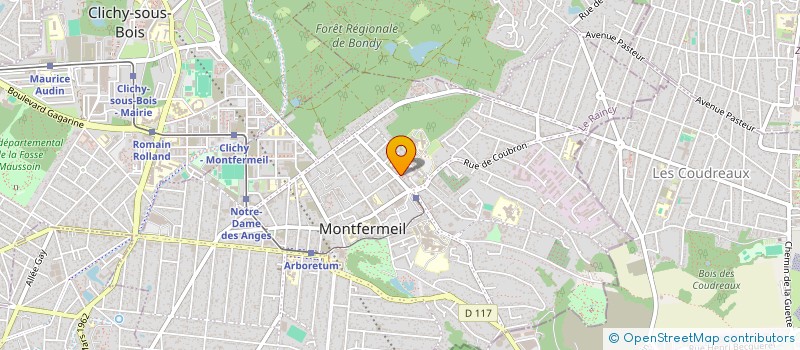 localisation de l'entreprise MADAME MALIKA MEZIANI  MONTFERMEIL