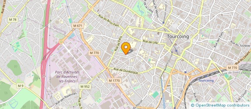 localisation de l'entreprise MADAME MALIKA MEZRAG  TOURCOING