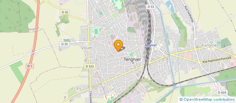 localisation de l'entreprise MADAME MALIKA MILLARD  TERGNIER