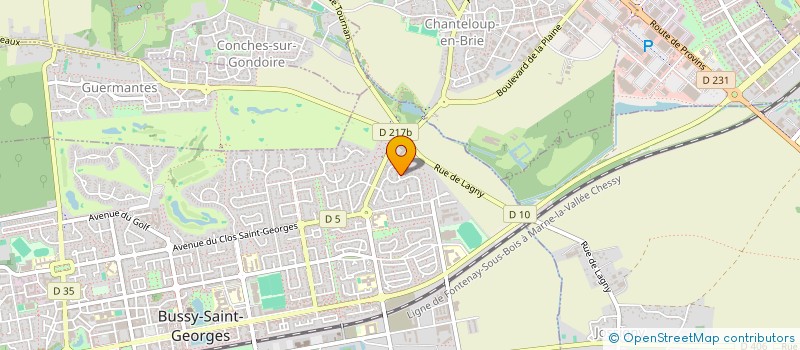 localisation de l'entreprise MADAME MALIKA MOHAMED BELKACEM  BUSSY-SAINT-GEORGES